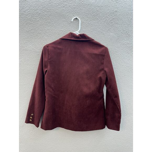 Cadisport Womens Blazer Size 8 Petite Red Double Button Up Vintage - Picture 7 of 11